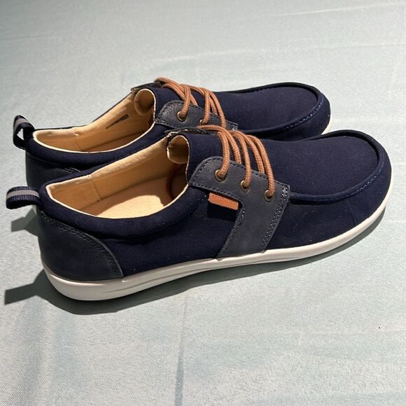 Revitalign Orthotic Shoes Brewster Canvas‎ Blue Waco Spenco size 12.5EE B37 main image 8